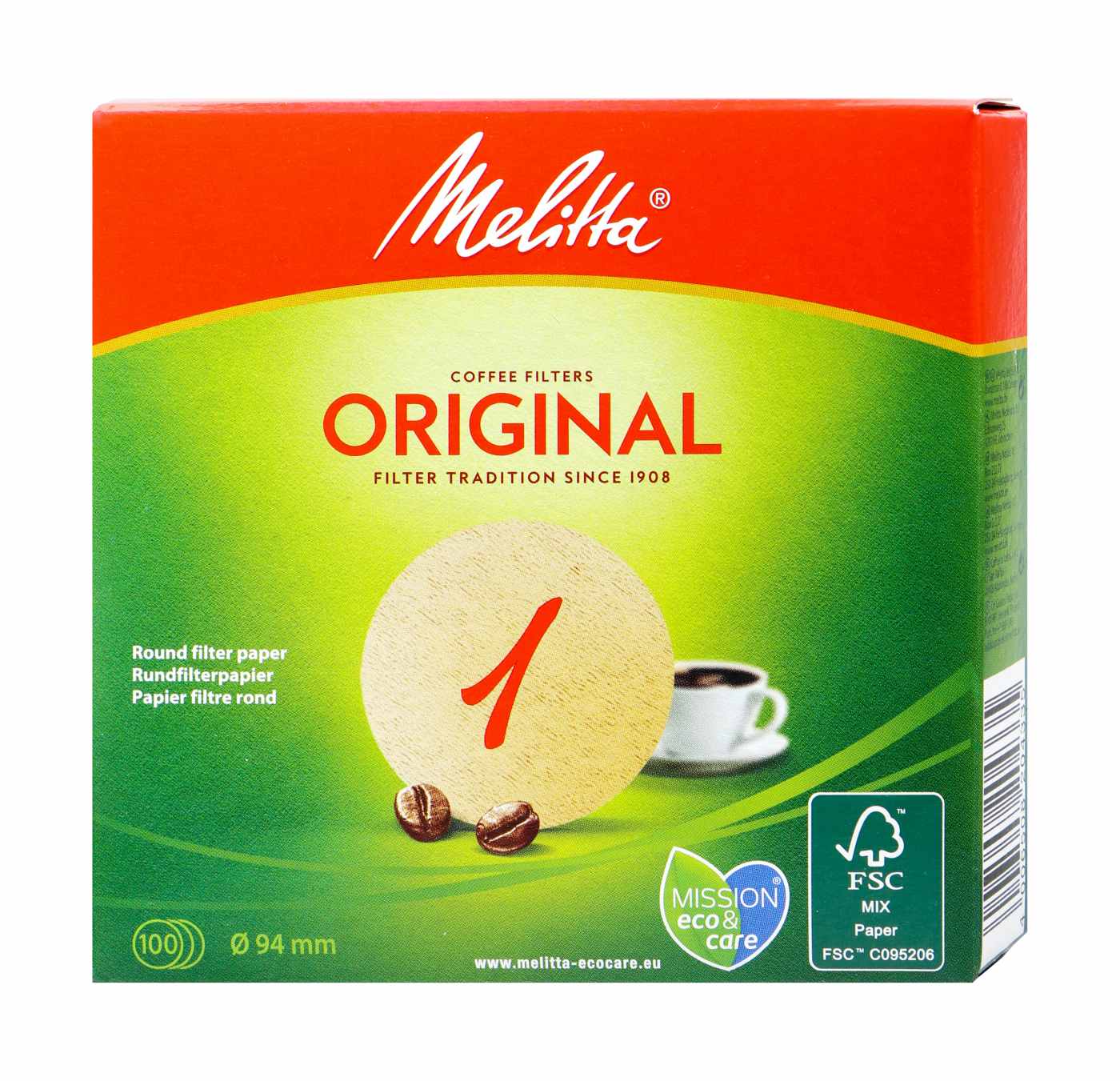 Melitta Rundfilterpapier 1 Naturbraun - 100 Stück Melitta Rundfilterpapier 1 Naturbraun - 100 Stück