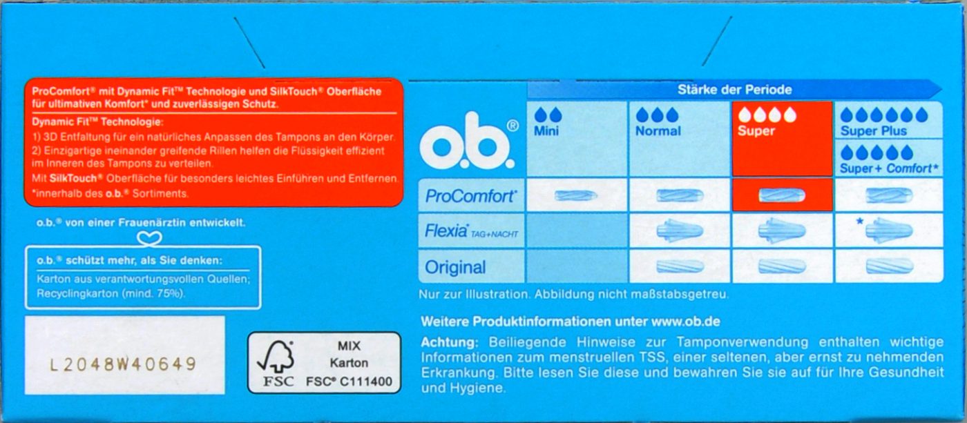 OB Pro Comfort Super - 16 Stück OB Pro Comfort Super - 16 Stück
