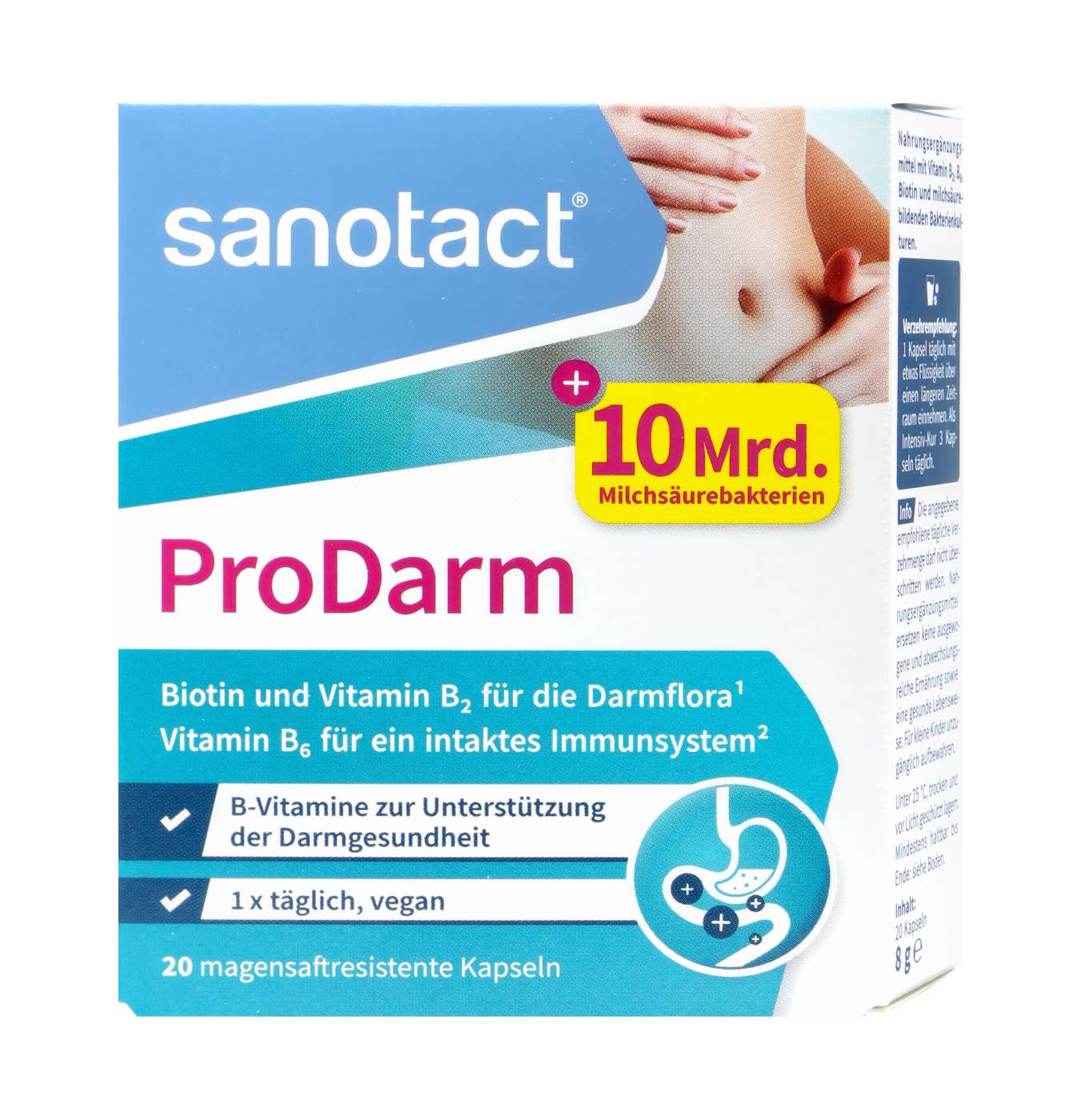 Sanotact Prodarm Kapseln + 10Mrd Milchsäurekulturen - 20 Stück Sanotact Prodarm Kapseln + 10Mrd Milchsäurekulturen - 20 Stück
