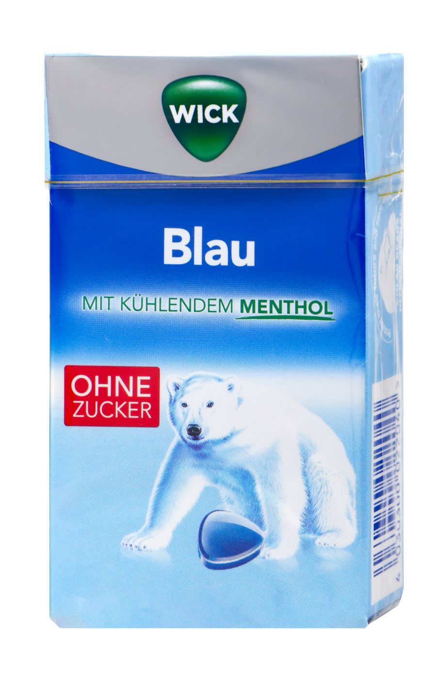 Wick Blau mit kühlenden Menthol Box ohne Zucker - 46 g Wick Blau mit kühlenden Menthol Box ohne Zucker - 46 g