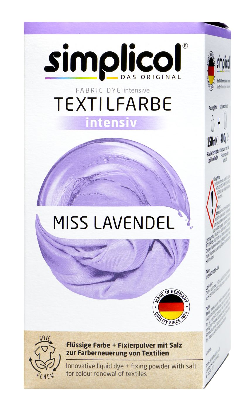 Simplicol Intensiv Miss Lavendel Textilfarbe - 1827 Simplicol Intensiv Miss Lavendel Textilfarbe - 1827