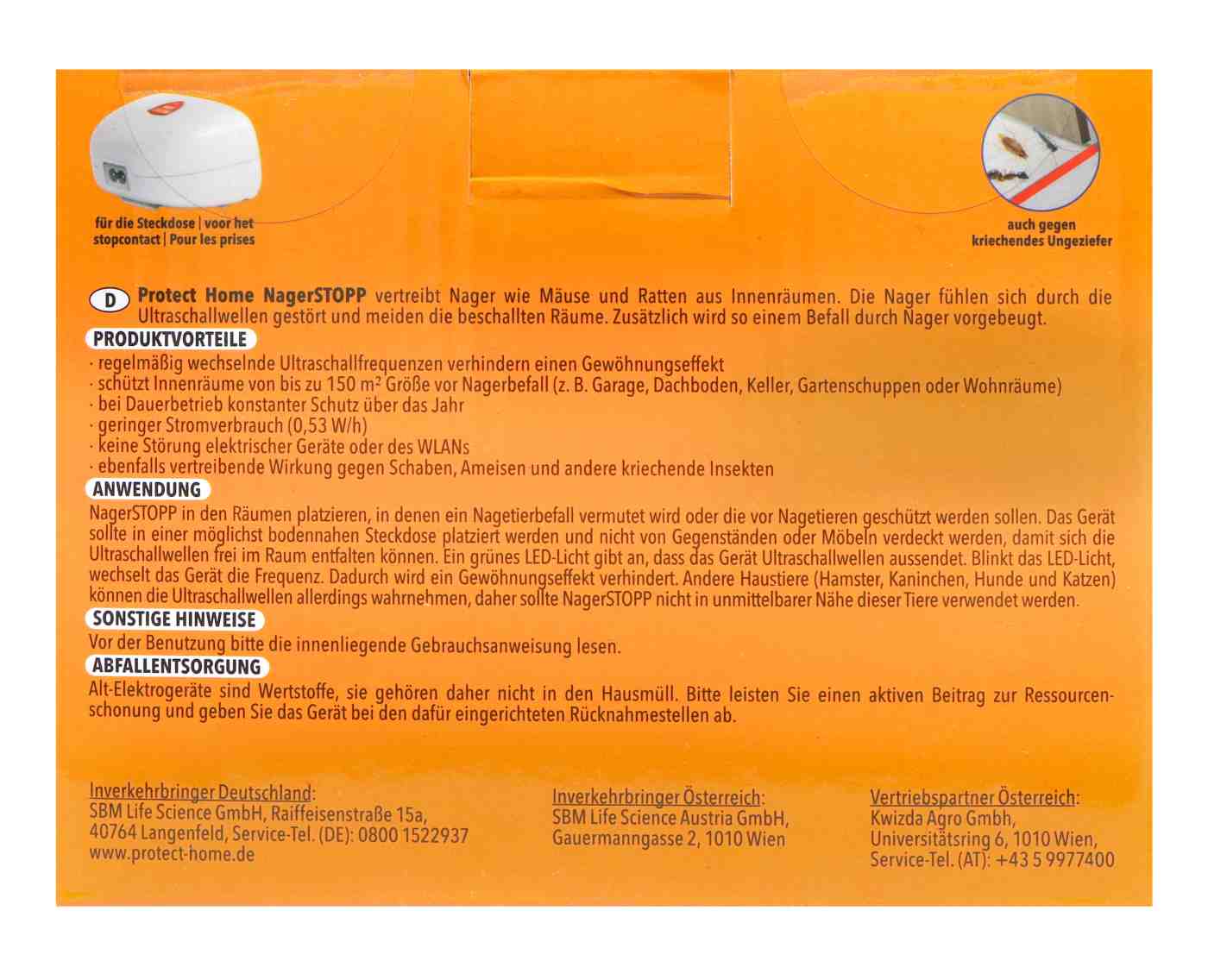 Protect Home NagerSTOPP 150 qm - 1 Stück Protect Home NagerSTOPP 150 qm - 1 Stück