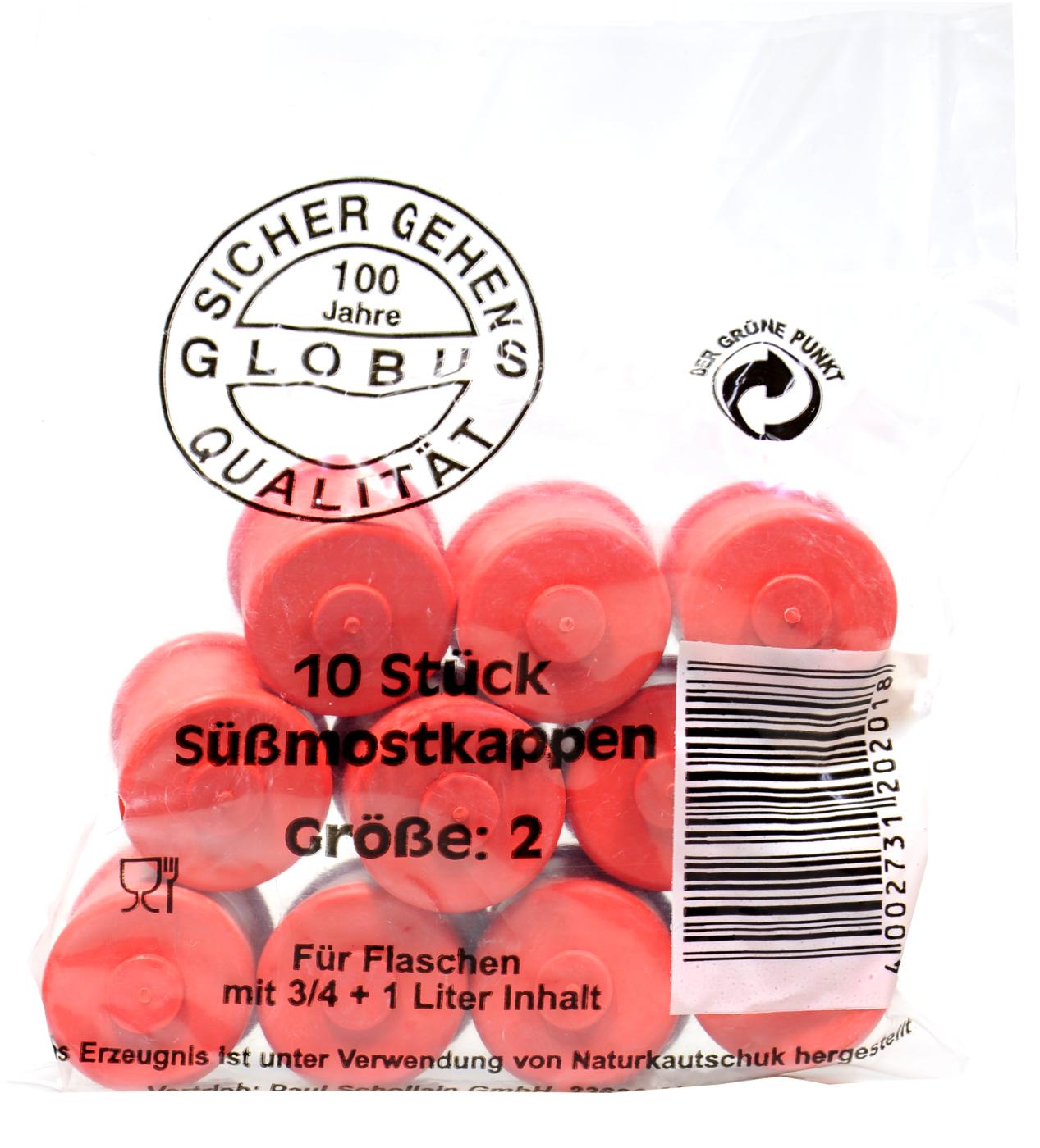 Mostkappe ohne Bohrung - Größe 2 - 10 Stück Mostkappe ohne Bohrung - Größe 2 - 10 Stück
