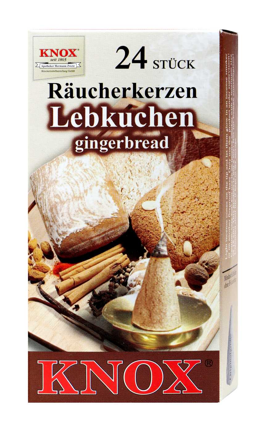 Knox Räucherkerzen Lebkuchen - 24 Stück Knox Räucherkerzen Lebkuchen - 24 Stück